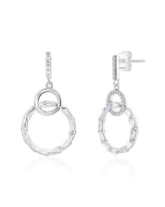 Suzy Levian Suzy Levian Silver Cz Drop Earrings
