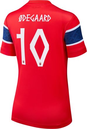 Nike Martin &yuml;degaard Norway National Team 2026 Stadium Home Nike Womens Dri-FIT Soccer Jersey in Red | NN203949388-NOR