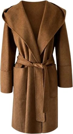 Max Mara Dames, Mantels, Bruin, Maat: 3XS