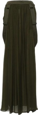 Max Mara Silk Jedy Maxi Rok - Dames - Maxi Rokken - Groen - XS - Rokken