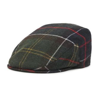 Barbour Accessories, male, Green, M, Green Wool Cap with Stitched Visor