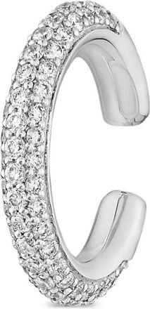 ROSEKEY Ear cuff Daisies in oro bianco 18 carati con diamanti - Argento