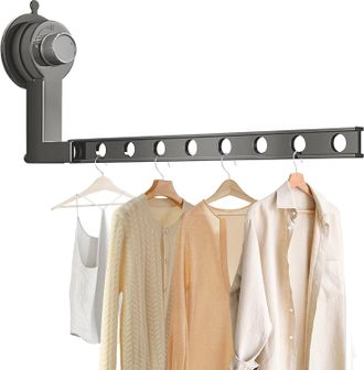 OEM Tendedero De Pared Con Ventosas, Tendedero Plegable De Pared, Tendedero Con Ventosas, Tendedero De Pared De Aluminio Para Dormitorio, Ba&ntilde;o, Lavadero, 