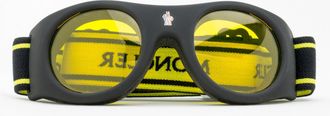 Moncler ML0051 Logo Band Ski Goggles Sunglasses - Yellow