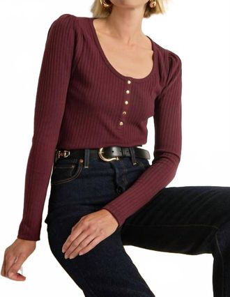 Nation Ltd Reeva Henley Top In Port