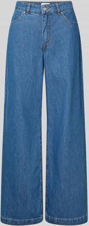 Moss Copenhagen Wide Leg Jeans mit Eingrifftaschen Modell Rylan in Jeansblau, Größe L
