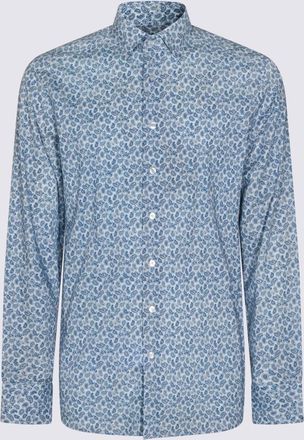 Etro Shirts Blue And Green-Uomo