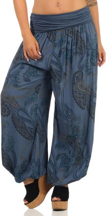 Malito more than fashion Malito Women Aladdin Pant Bloomer Harem 7185 (Jeans Blue)