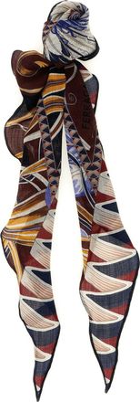 Ferragamo Giada Sciarpe Blu-Donna