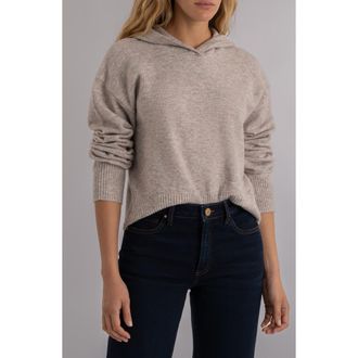 Kut from the Kloth Linden Hooded Sweater in Taupe at Nordstrom, Size X-Large