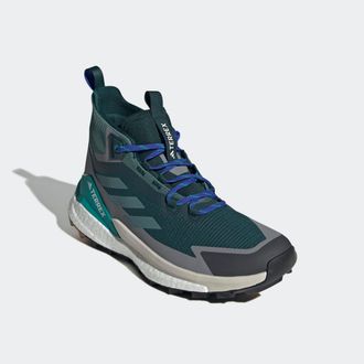 ADIDAS TERREX Wanderschuh ADIDAS TERREX TERREX FREE HIKER 2.0 GORE-TEX, Herren, Gr. 42,5, aurora ivy, preloved teal, grau three, Synthetik, Textil, Schuhe Wandersch
