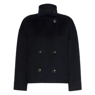 Max Mara Coats - female - Max Mara - Double-Breasted Coats - Blue - 2XS - Coats