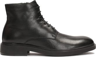 Kazar Klassieke herenlaarzen in een elegante stijl - Heren - Veterlaarzen - Zwart - 40 EU - Leer - Schoenen