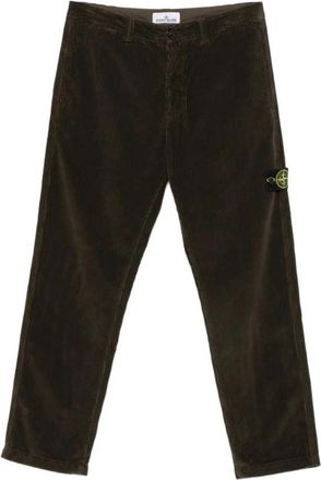 Stone Island Pantalone Regular - Heren - Straight fit broeken - Grijs - W32 - Katoen - Broeken