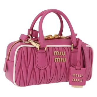 Miu Miu Pre-owned Mini Bag - Dames - Vintage Mini Tas - Roze - ONE Size - Leer - Vintage