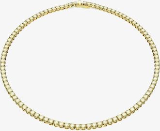 Swarovski Matrix Gold Plated Tennis Necklace 5661191
