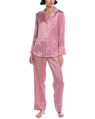 Petite Plume 2Pc Silk Pajama Set