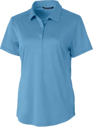 Cutter & Buck Prospect Textured Stretch Womens Short Sleeve Polo Shirt