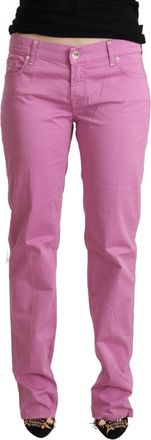 Jacob Cohen Cotton Low Waist blue Tape Womens Jeans