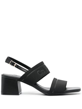 Calvin Klein Sandalen met blokhak - Zwart