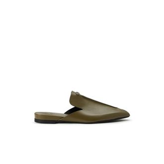 Iceberg Khaki slippers met een essentieel ontwerp - Dames - Slip ons - Groen - 36 EU - Schoenen