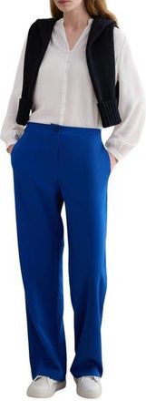 Hobbs London Martine Relaxed Tailored Trousers in True Blue at Nordstrom, Size 14