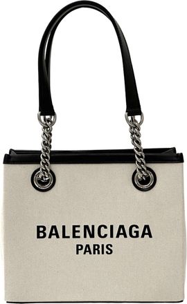 Balenciaga Black Canvas Handbag Shoulder Bag Tote Bag (Pre-Owned)