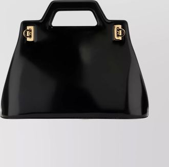 Ferragamo lustrous handle tote bag