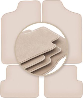 OEM Alfombrillas Beige Premium Para Fiat Cinquecento Hatchback 1991-1998