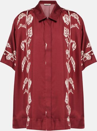 Asceno Montauk silk twill shirt