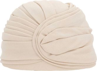 Valentino Garavani Zijden Turban Hoofdband - Dames - Hoeden - Beige - 56 CM - Accessoires