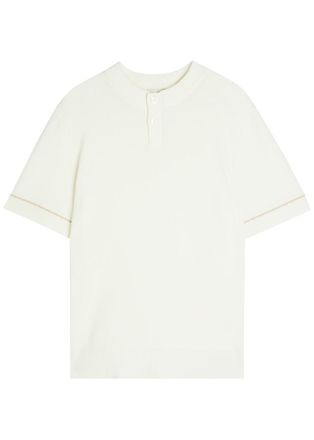CH&Eacute; Studios Che Casimir Knit Polo - White - XL