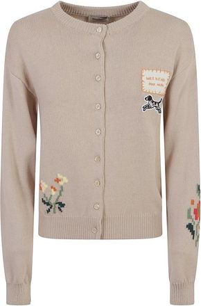 Max Mara Wkdteiera Vest - Dames - Vesten - Bruin - M - Katoen - Truien & Vesten