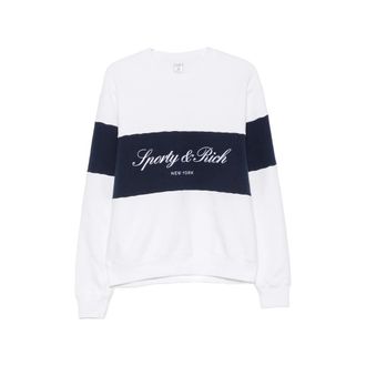 Sporty & Rich Signature Logo-embroidered Sweatshirt