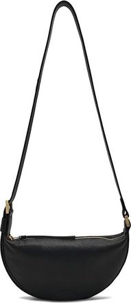 AllSaints Half Moon Xbody Cross Body Handbags Black, Leather