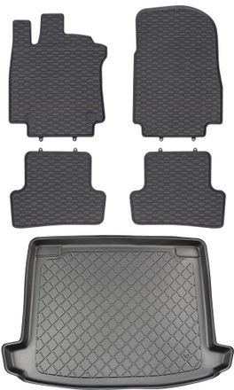 OEM Renault Clio Iv Estate De Marzo De 2013 A 2020. Juego De Alfombrillas De Goma Para Coche Y Alfombrilla Para Maletero