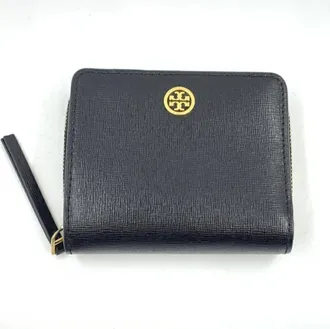 Tory Burch Black Leather Wallet (Bi-Fold) (Pre-Owned)