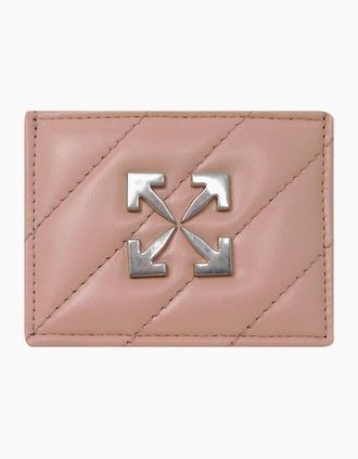 Off-white Womens Off-White Jackhammer Card Case Pink - Tan - Size: ONE size