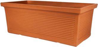Monacis Macetero Decorativo Cl&aacute;sico Tradicional De 80x40 Cm Y 34 Cm De Alto, Fabricado En Pol&iacute;mero De Terracota Resistente Para Plantas De Jard&iacute;n Y Terraza