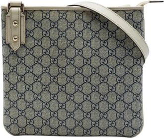 Gucci Pre-owned Vintage Crossbody Bag - unisex - Vintage Schoudertas - Beige - ONE Size - Leer - Vintage