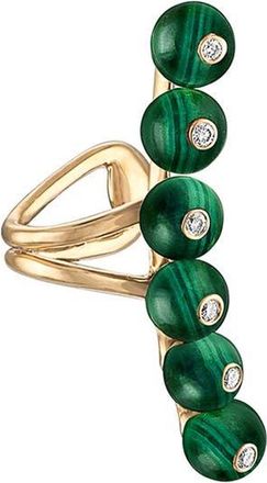 Eden Presley Bubbles Ear Cuff in Green at Nordstrom
