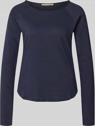 Smith & Soul Longsleeve mit Rundhalsausschnitt und Rollsaum in Marine, Gr&ouml;&szlig;e XS