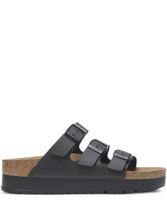 Birkenstock Florida triple-strap platform sandals - Black