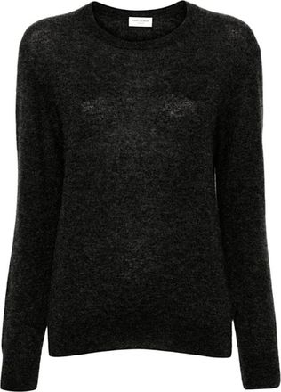 Saint Laurent Maglia - Dames - Ronde hals truien - Zwart - L - Truien & Vesten