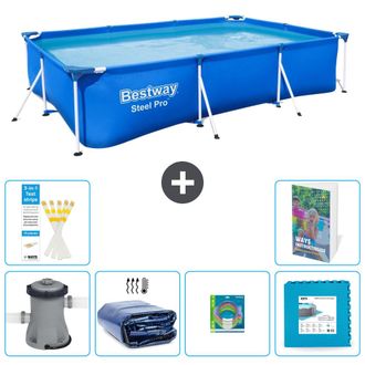 Bestway Piscina Bestway Steel Pro Rectangular - 300x201x66 Cm - 7-piezas S229