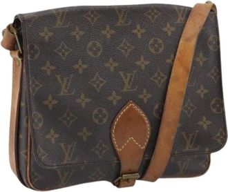 Louis Vuitton Pre-owned Cross Body Bags, female, Brown, Size: ONE SIZE Pre-owned Vintage Monogram Shoulder Bag