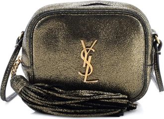 Saint Laurent Classic Monogram Blogger Leather Small crossbody bag - Goud