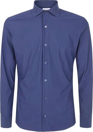 Tintoria Mattei Casual Shirts - Heren - Casual Overhemden - Blauw - M - Overhemden