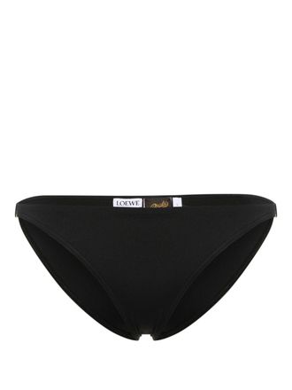 Loewe x Paulas Ibiza bikinislip met anagram patroon - Zwart