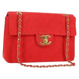 Chanel Pre-owned Vintage Schoudertas - Dames - Pre-owned - Rood - Maat: ONE Size